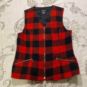 Vintage Rafaella Vest Wool‎ Blend
Buffalo Plaid Grunge Y2K
